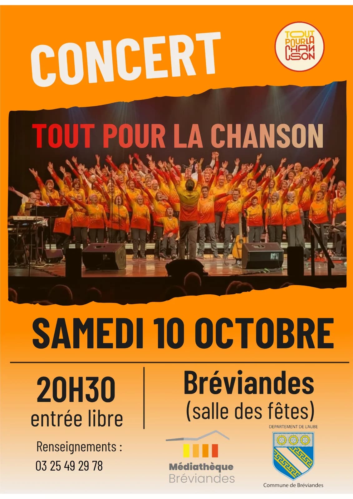 Image 1 : Concert de la chorale Tout pour la Chanson background