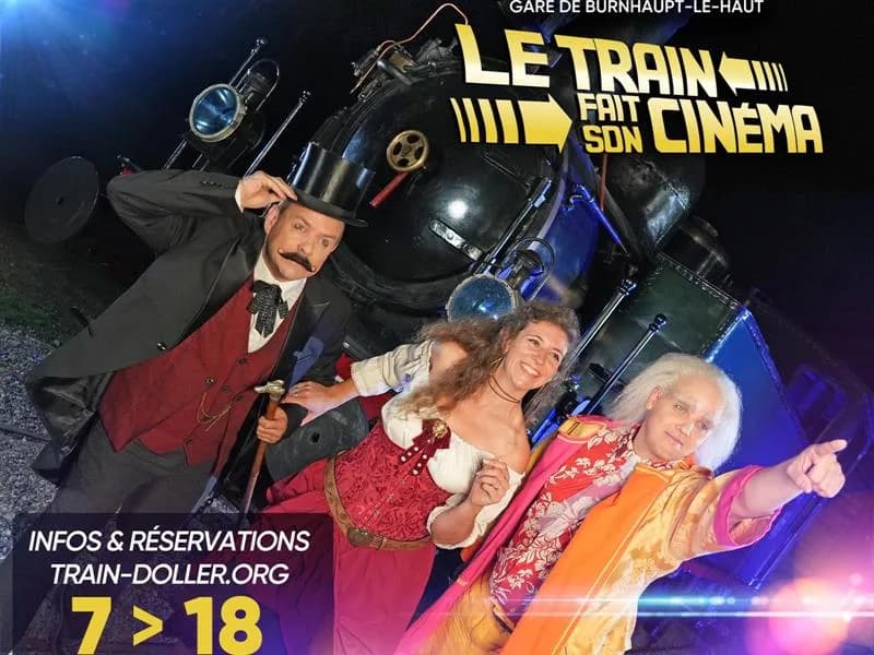 Image 1 : Le train fait son cinéma background