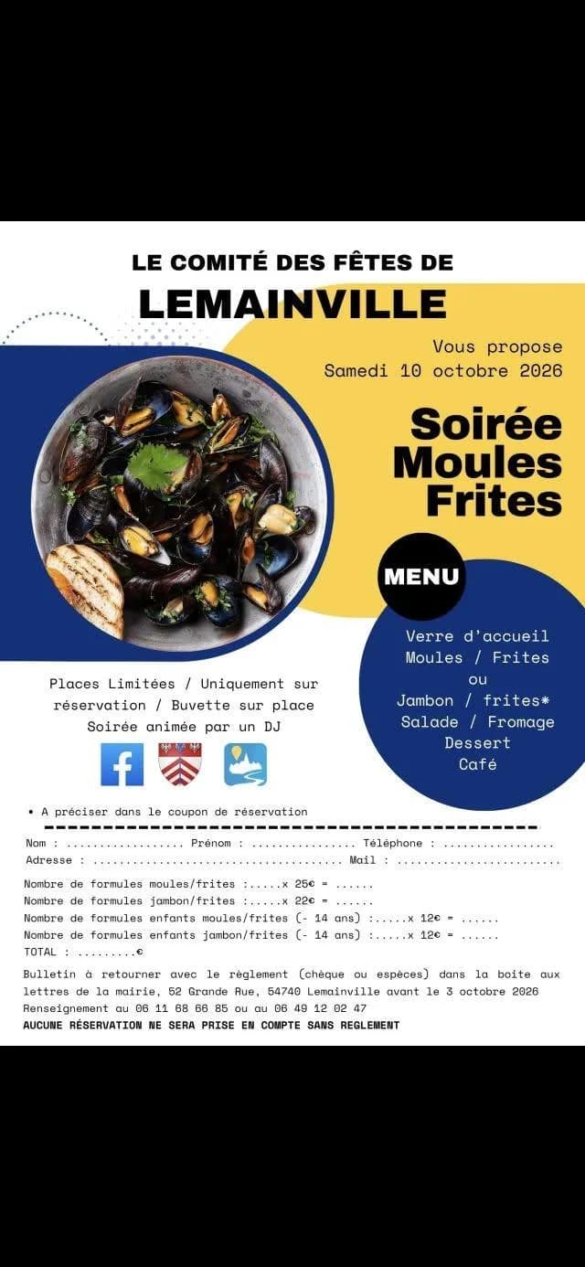 Image 1 : Soirée moules-frites background