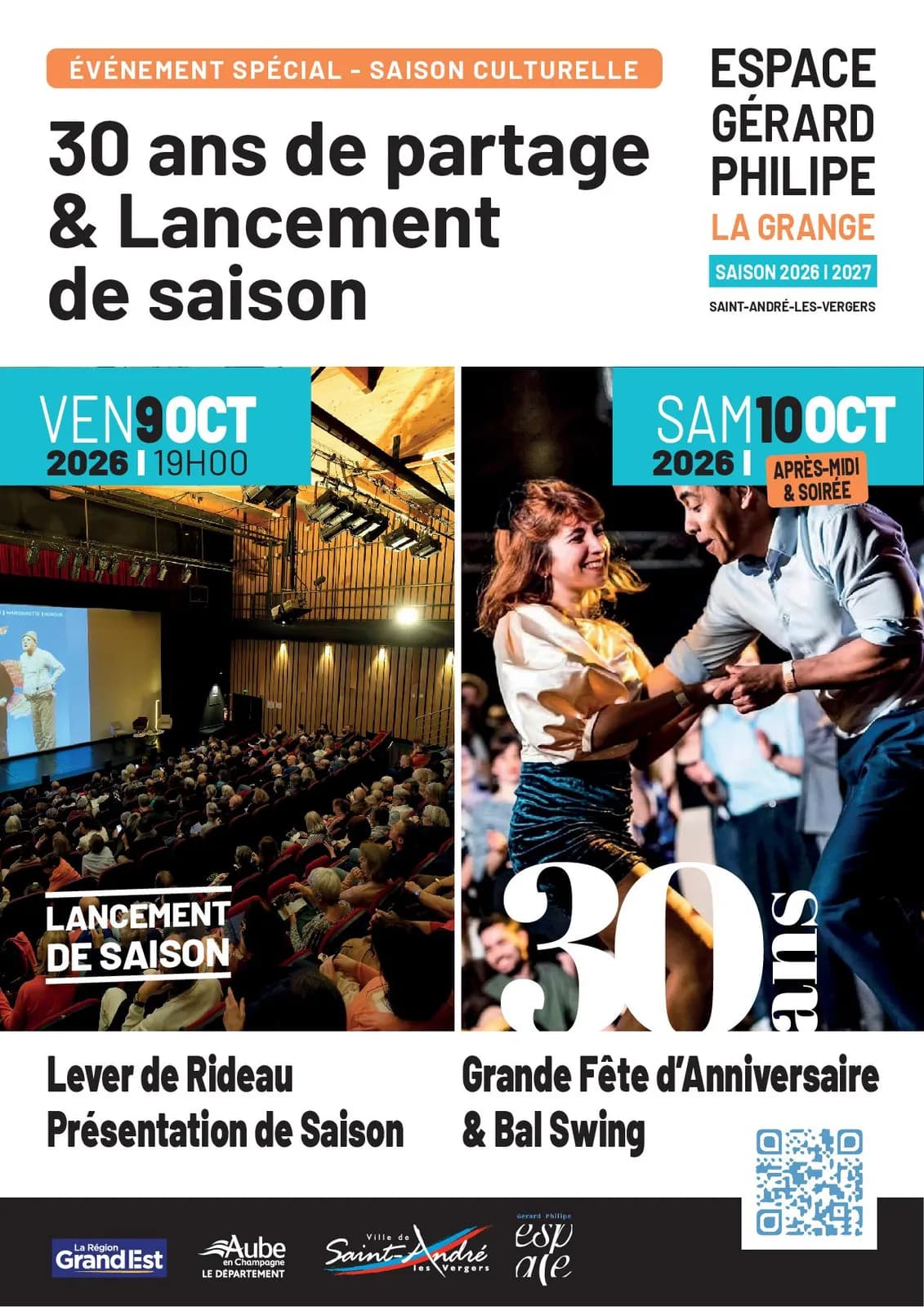 Image 2 : 30 ans de partage & Lancement de saison à l'Espace Gérard Philipe background