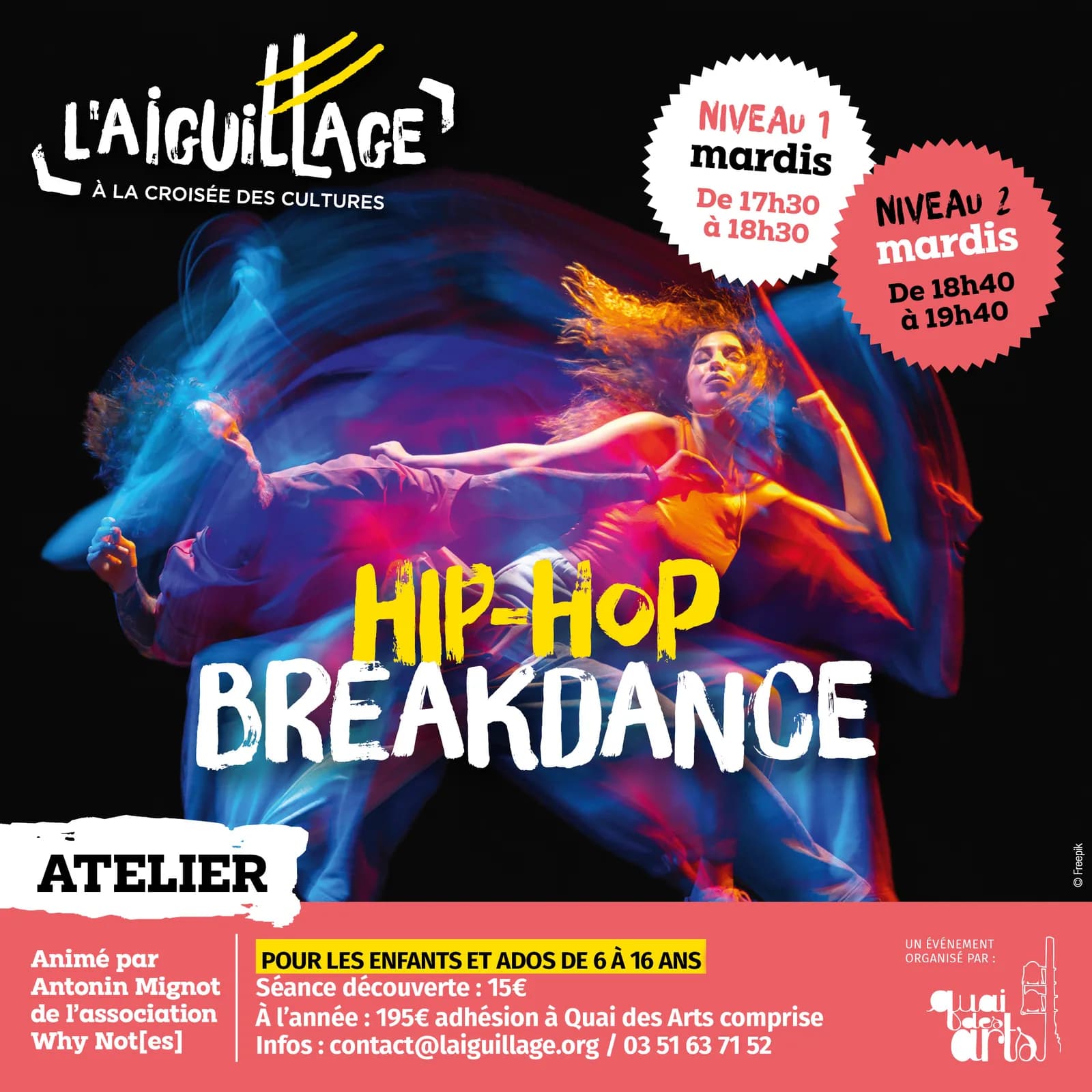 Image 1 : Atelier Hip Hop Breakdance background
