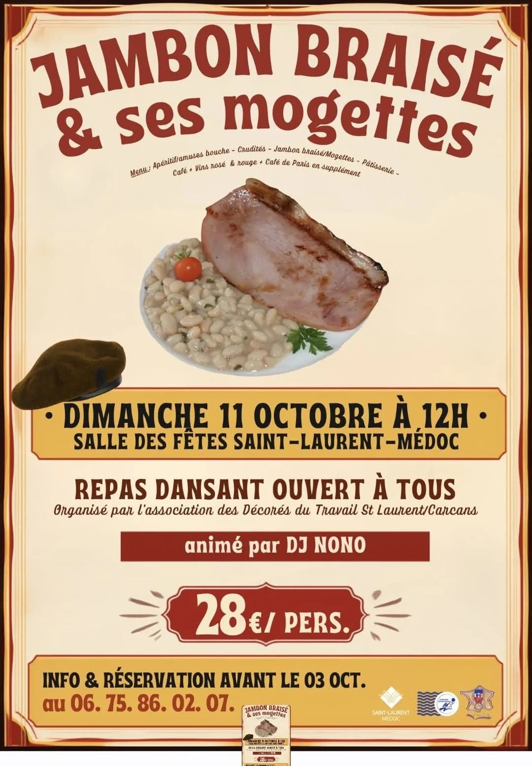 Image 1 : Repas dansant background