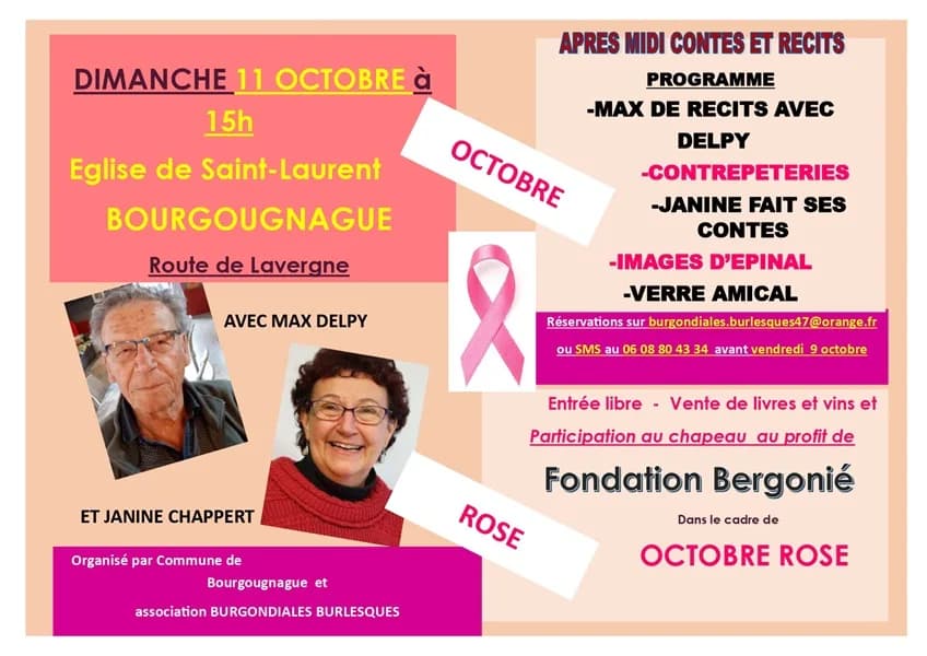 Image 1 : Après-midi contes et récits d'Octobre rose background