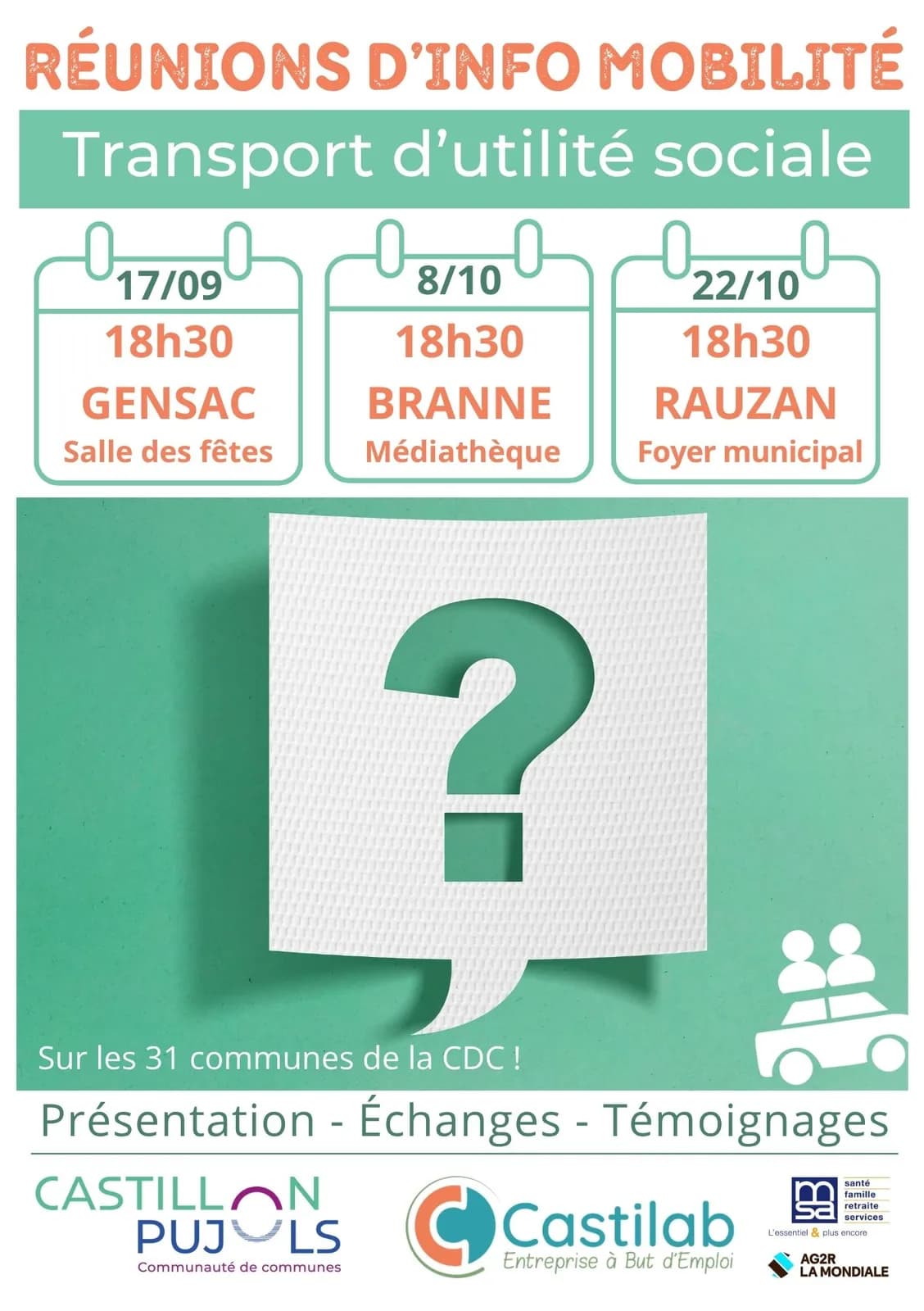 Image 1 : Réunions d'info Transport Solidaire background