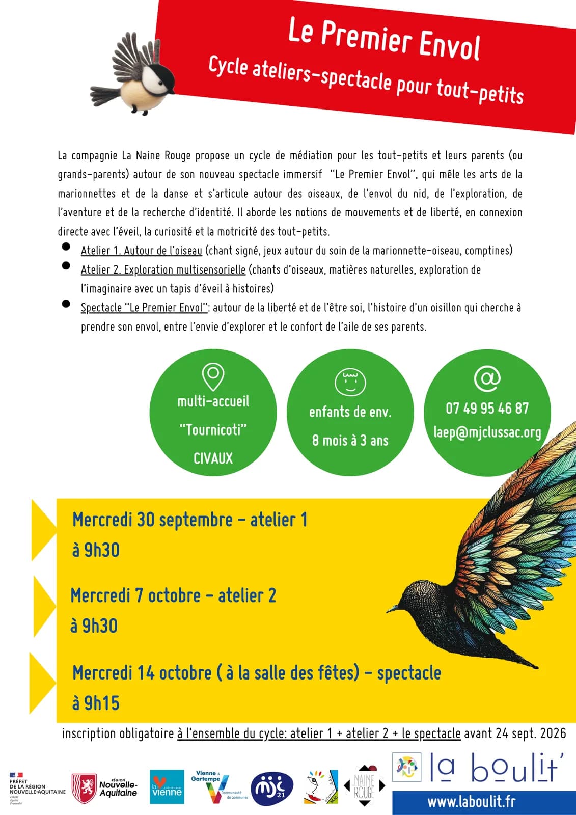 Image 1 : Cycle d'ateliers de médiation "Le Premier Envol" background