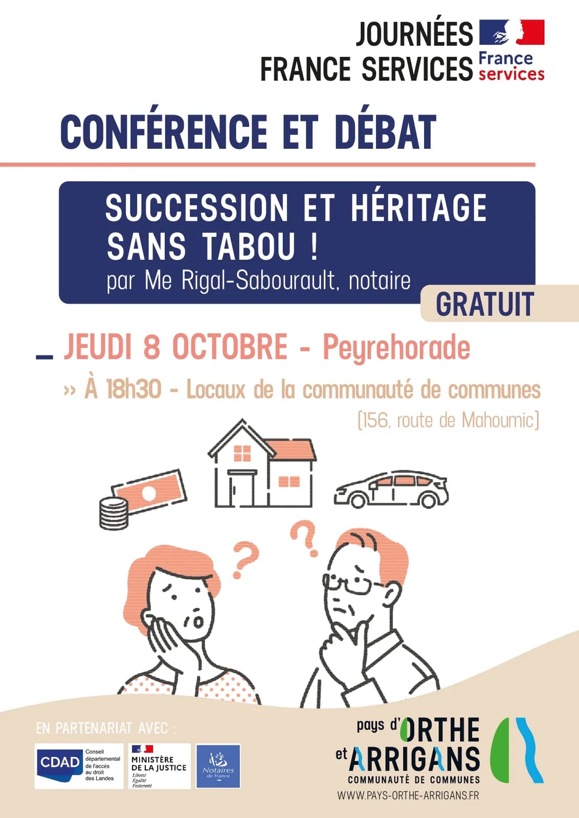 Image 1 : Conférence et débat : Succession et héritage sans tabou ! background