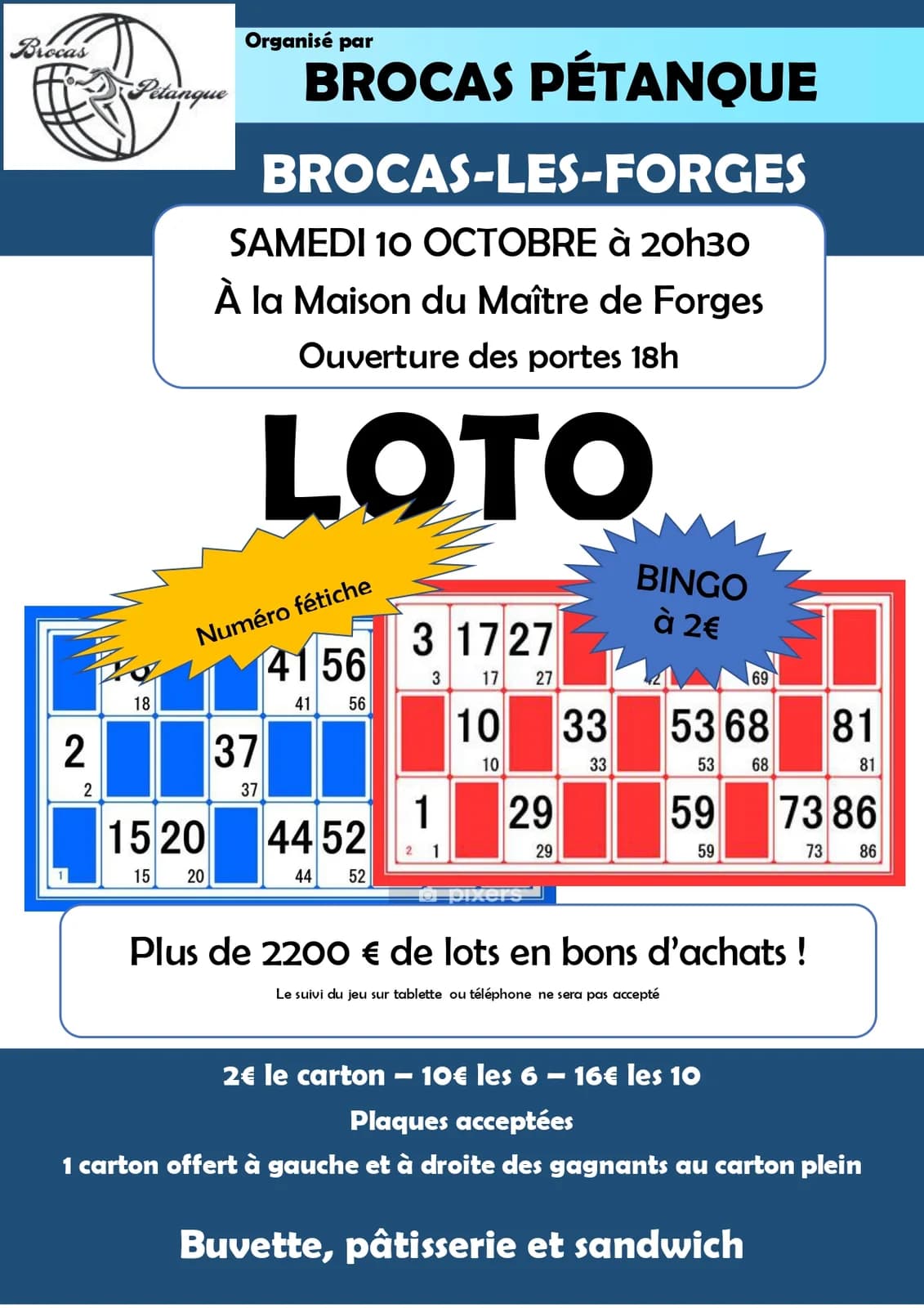 Image 1 : LOTO BINGO background
