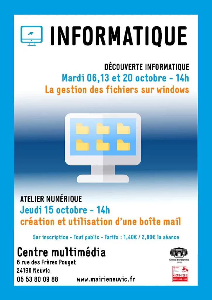 Image 2 : Découverte informatique : La gestion des fichiers sur Windows background