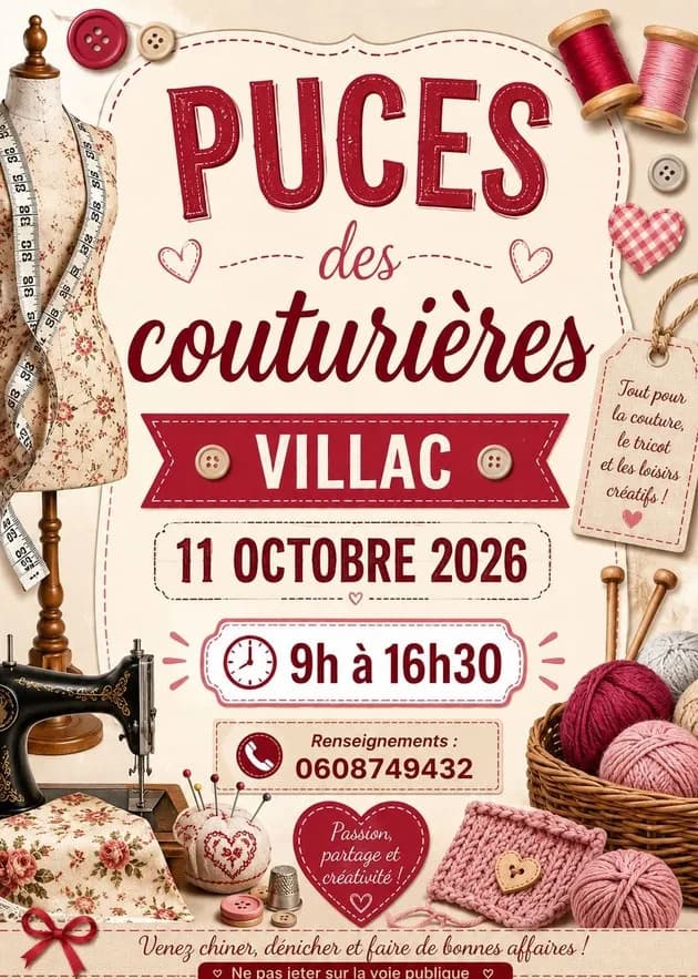 Image 1 : Puces des couturières background