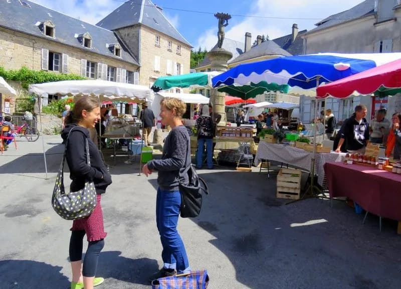 Image 1 : Marché de Faux la Montagne background