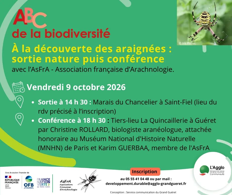 Image 1 : Sortie à la découverte des araignées et Conférence background