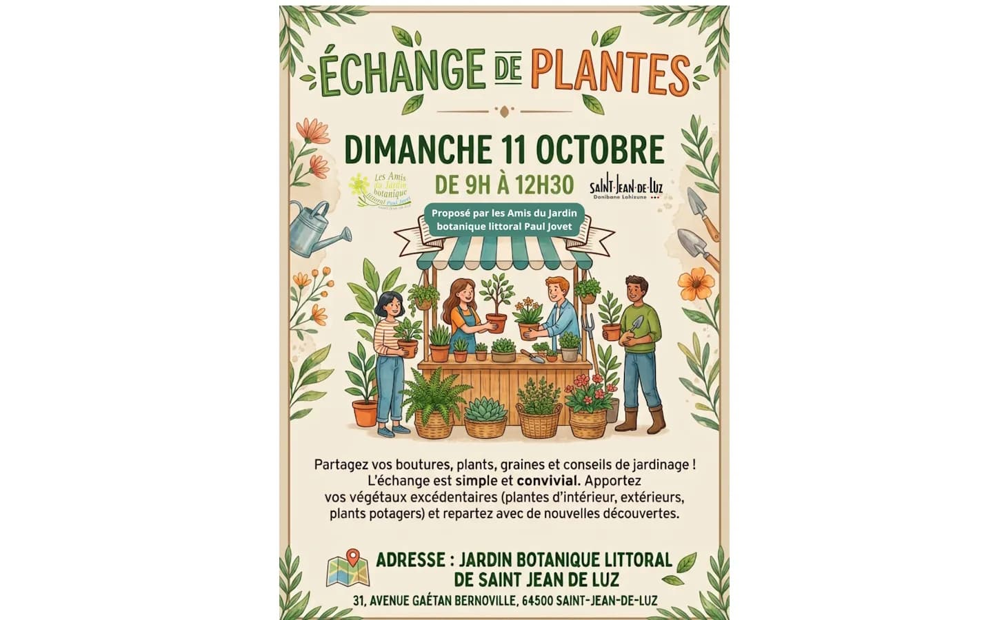 Image 1 : Echange de plantes background
