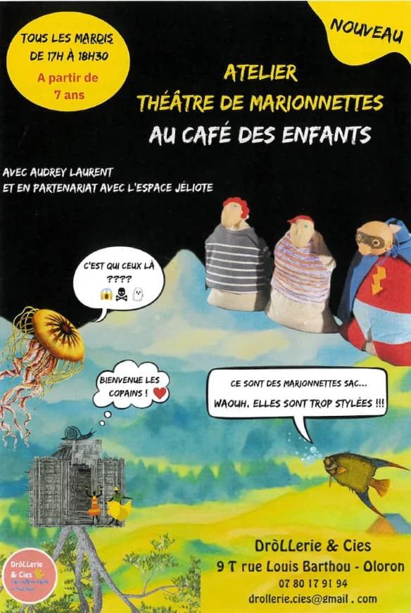 Image 1 : Atelier Théâtre de marionnettes background