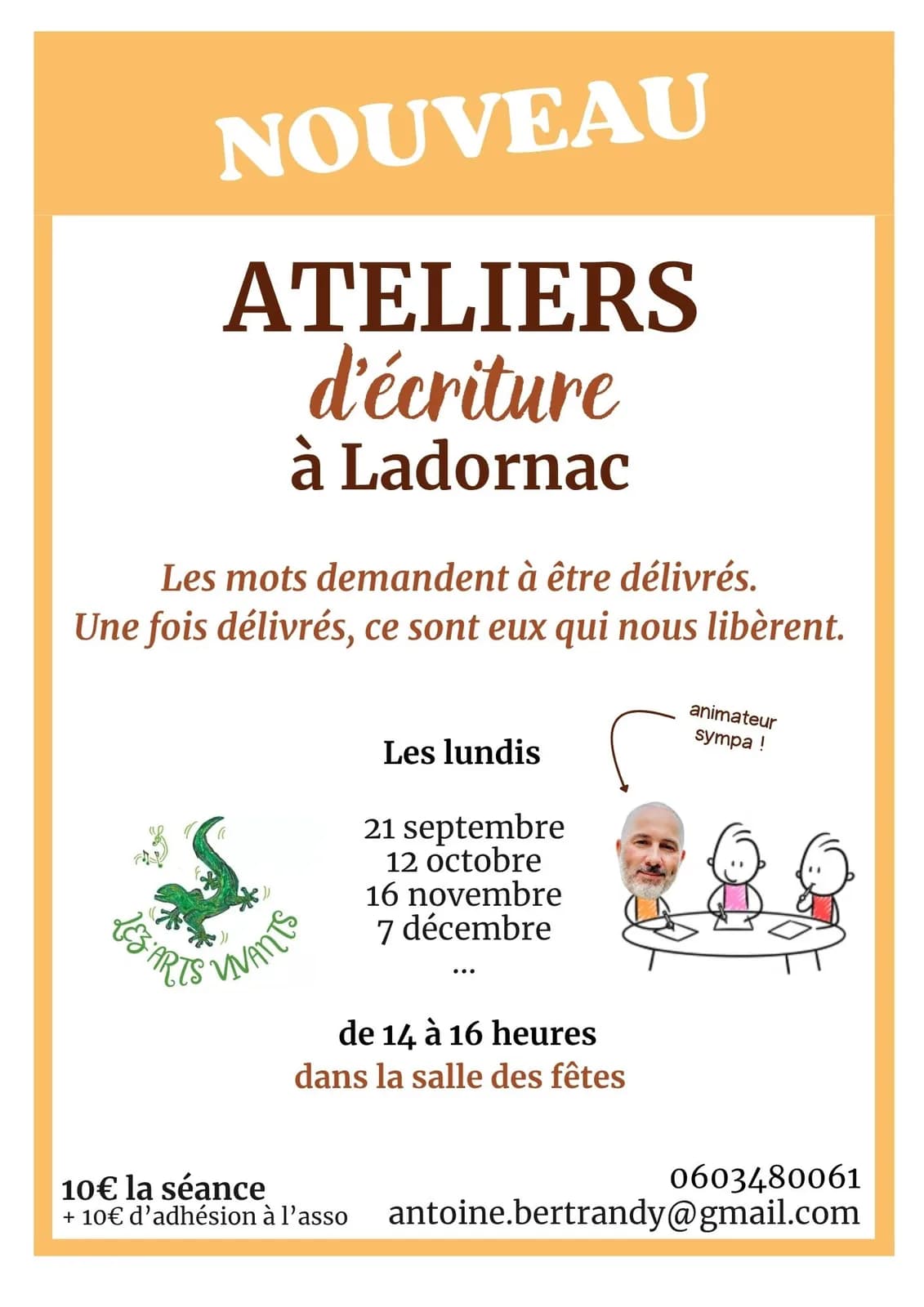Image 1 : ATELIER D’ÉCRITURE background