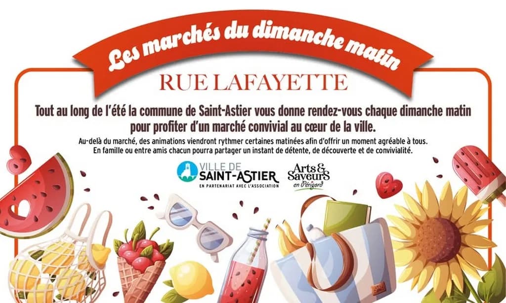 Image 1 : Marché du dimanche à Saint-Astier background