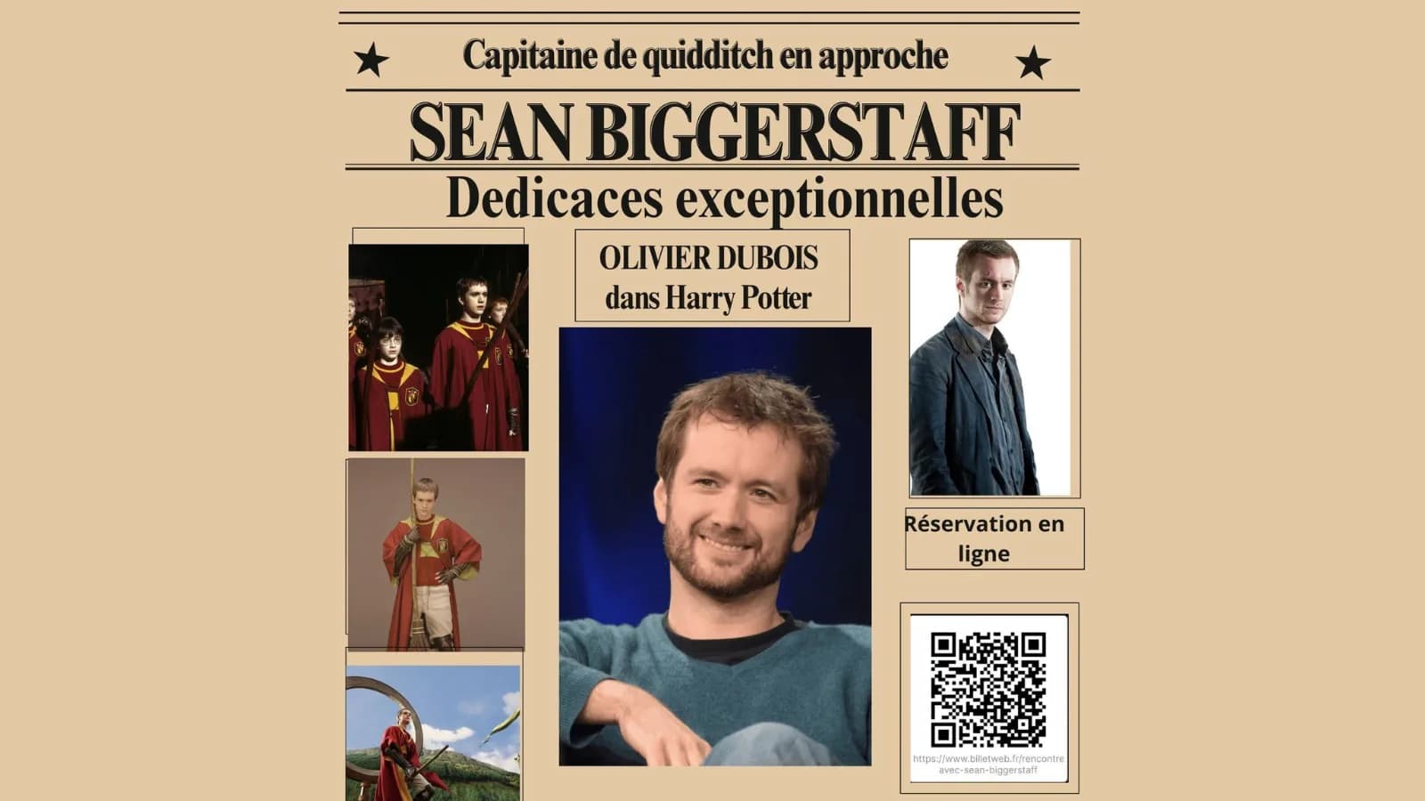 Image 1 : Dédicaces du capitaine de Quidditch de Gryffondor - Olivier Dubois background