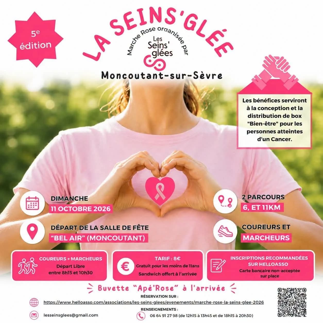Image 1 : Octobre Rose - Marche rose "La Seins'glée" background