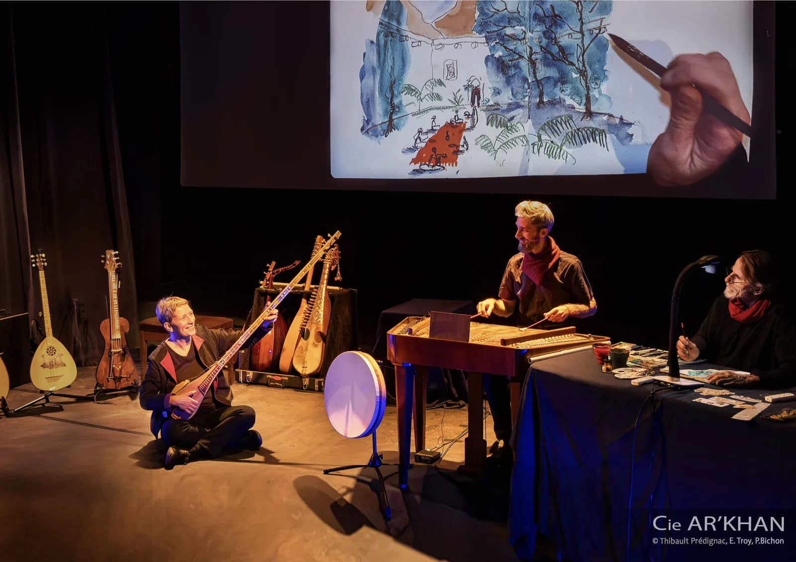 Image 1 : Mehman - Concert dessiné - Automnales #12 - Saison culturelle Labenne 2026 - 2027 background