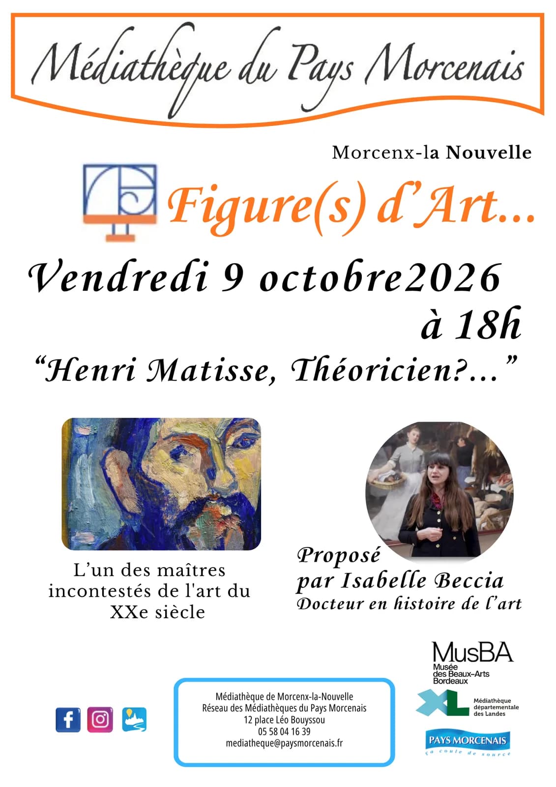 Image 1 : Figure(s) d'Art "Henri Matisse, Théoricien?..." background