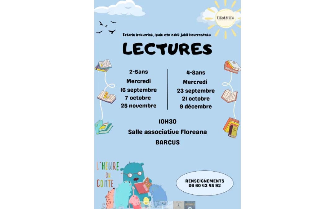 Image 1 : L'heure du conte 2-5 ans background
