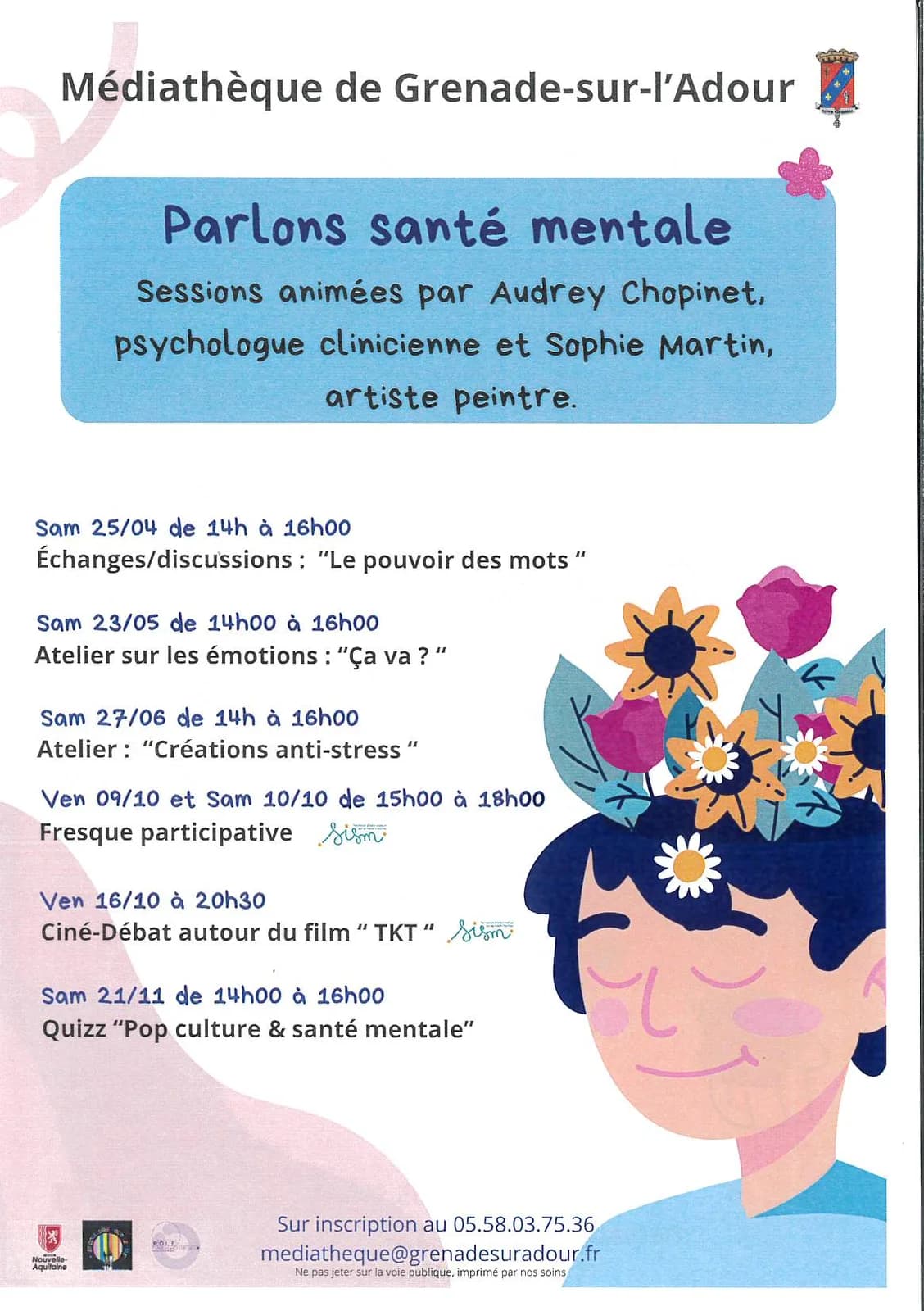 Image 1 : Parlons santé mentale - Fresque participative background
