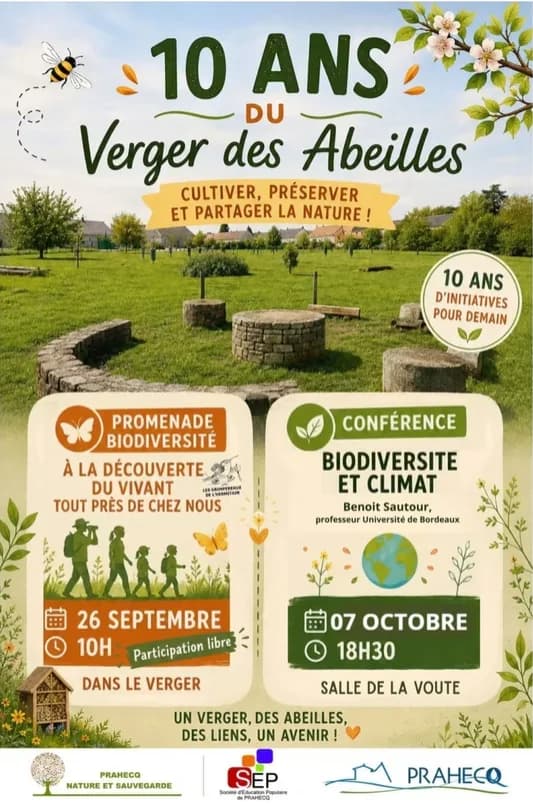 Image 1 : Les 10 ans du verger des abeilles à Prahecq background