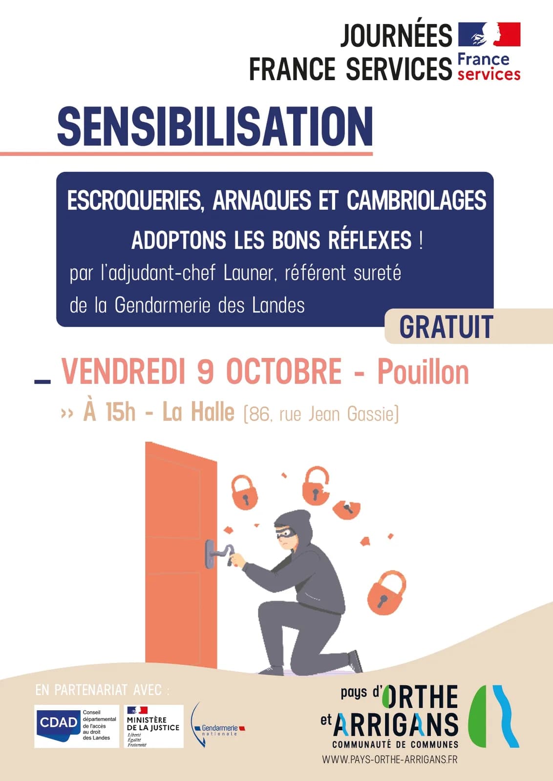 Image 1 : Escroqueries, arnaques et cambriolages : adoptons les bons réflexes ! background