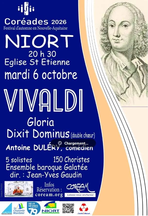 Image 1 : Festival Les Coréades - Concert Vivaldi à Niort background