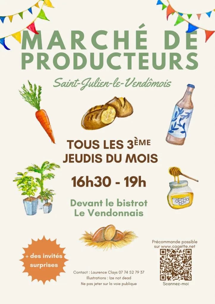 Image 1 : Marché de producteur à Saint-Julien-le-Vendômois background