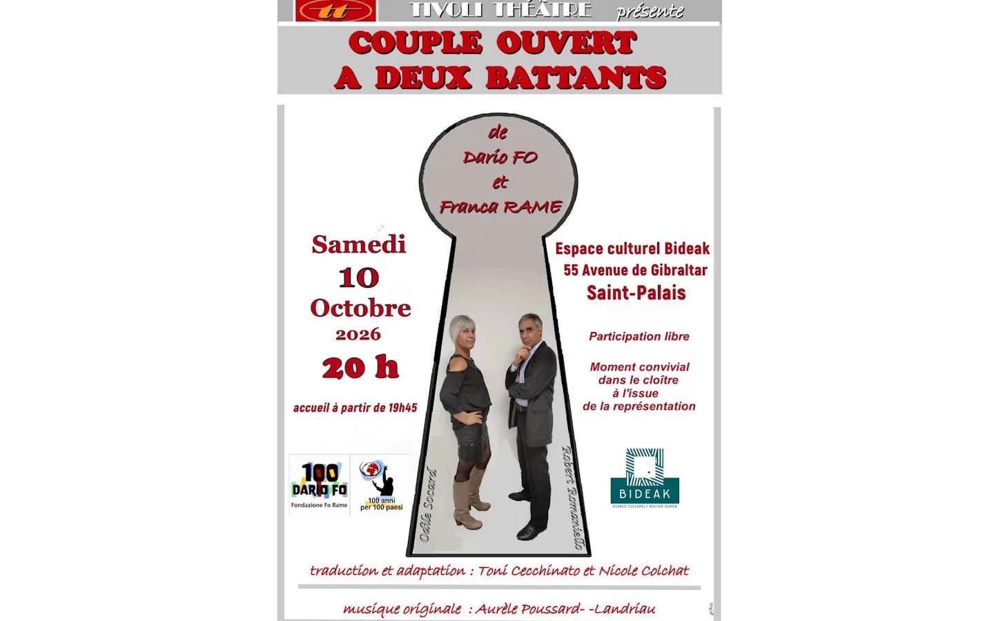 Image 1 : Comédie : "Couple ouvert à deux battants"" background