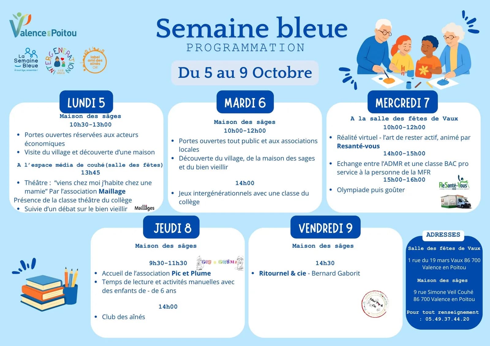 Image 1 : La Semaine Bleue : Troisième jour background
