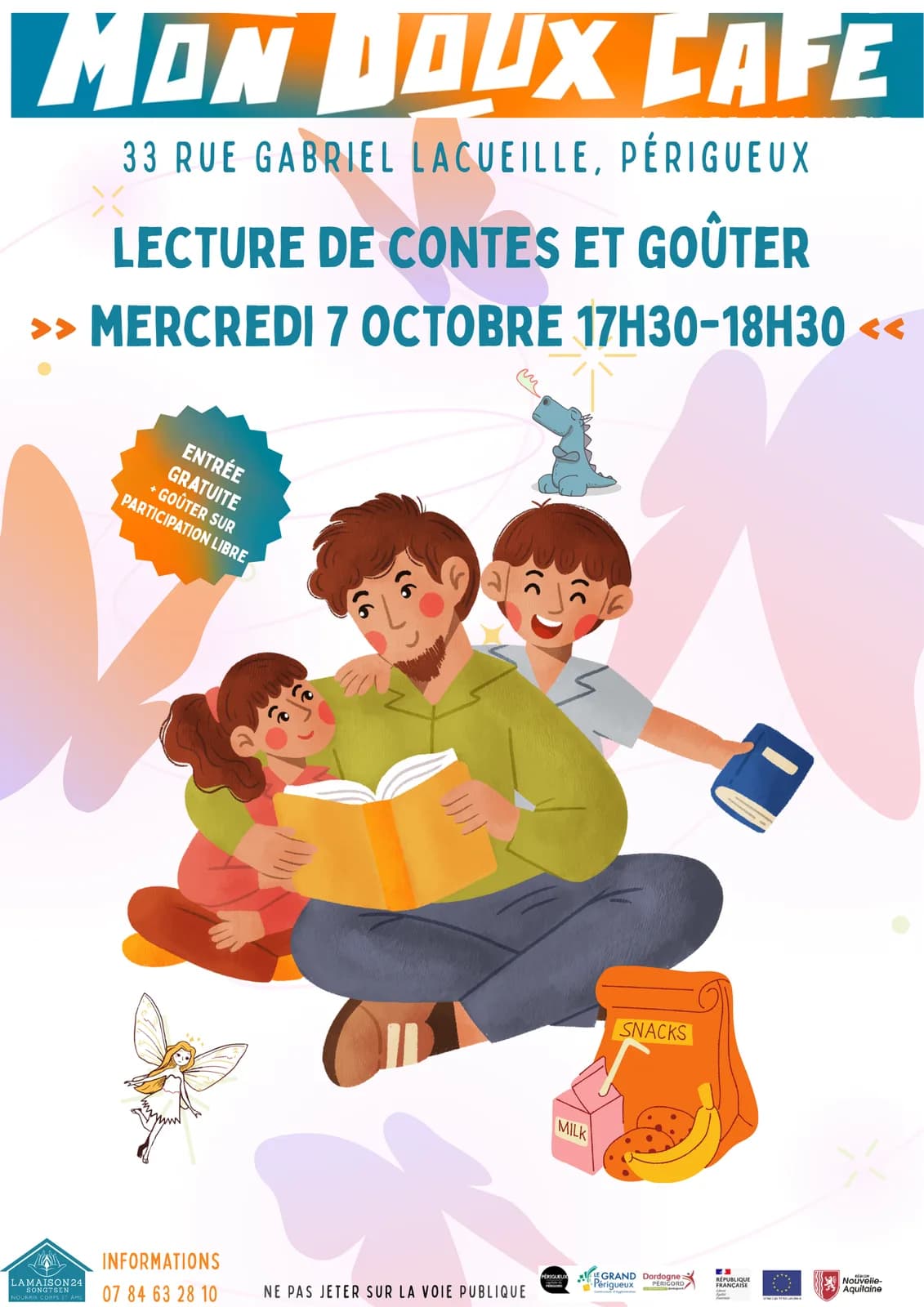Image 1 : Lecture de contes et goûter background