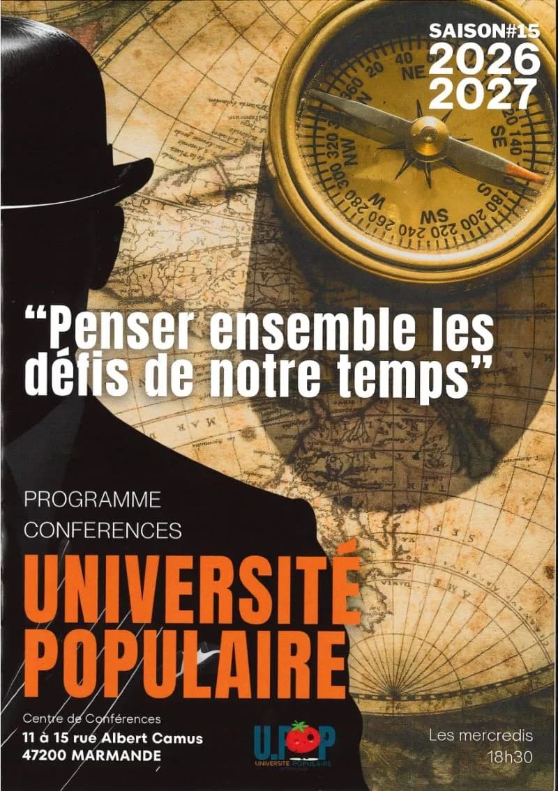 Image 1 : Conférence U.POP "La Boetie-Montaigne" par Anne-Marie COCULA background