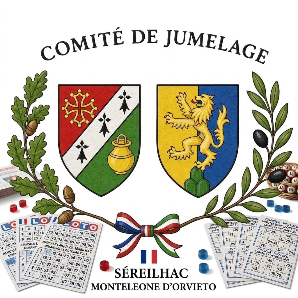 Image 1 : Loto du Comité de Jumelage Séreilhac - Monteleone d’Orvieto background