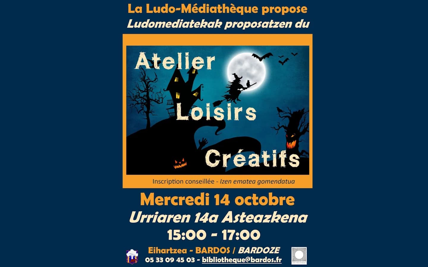Image 1 : Atelier Halloween background