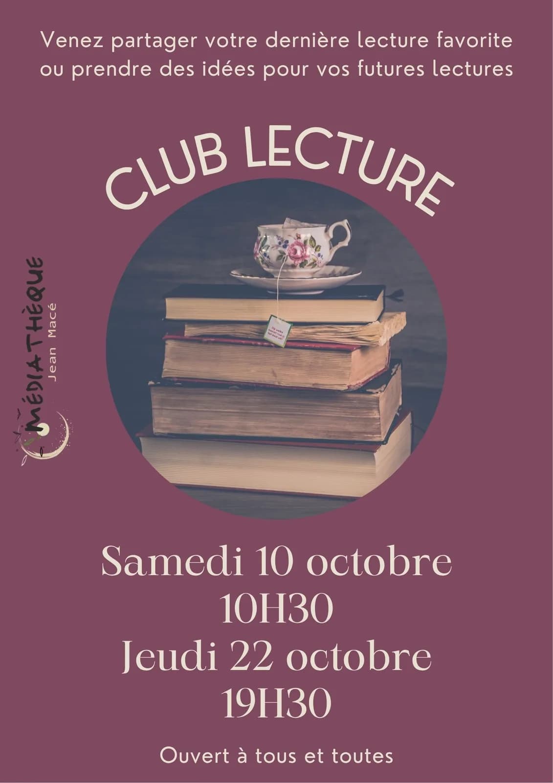 Image 1 : Club lecture background