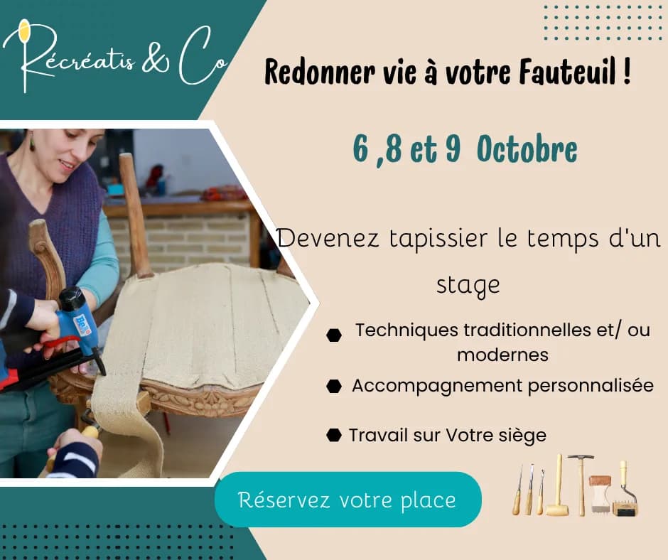 Image 1 : Stage « Osez relooker votre fauteuil de famille» background