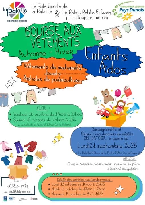 Image 1 : Bourse aux vêtements background