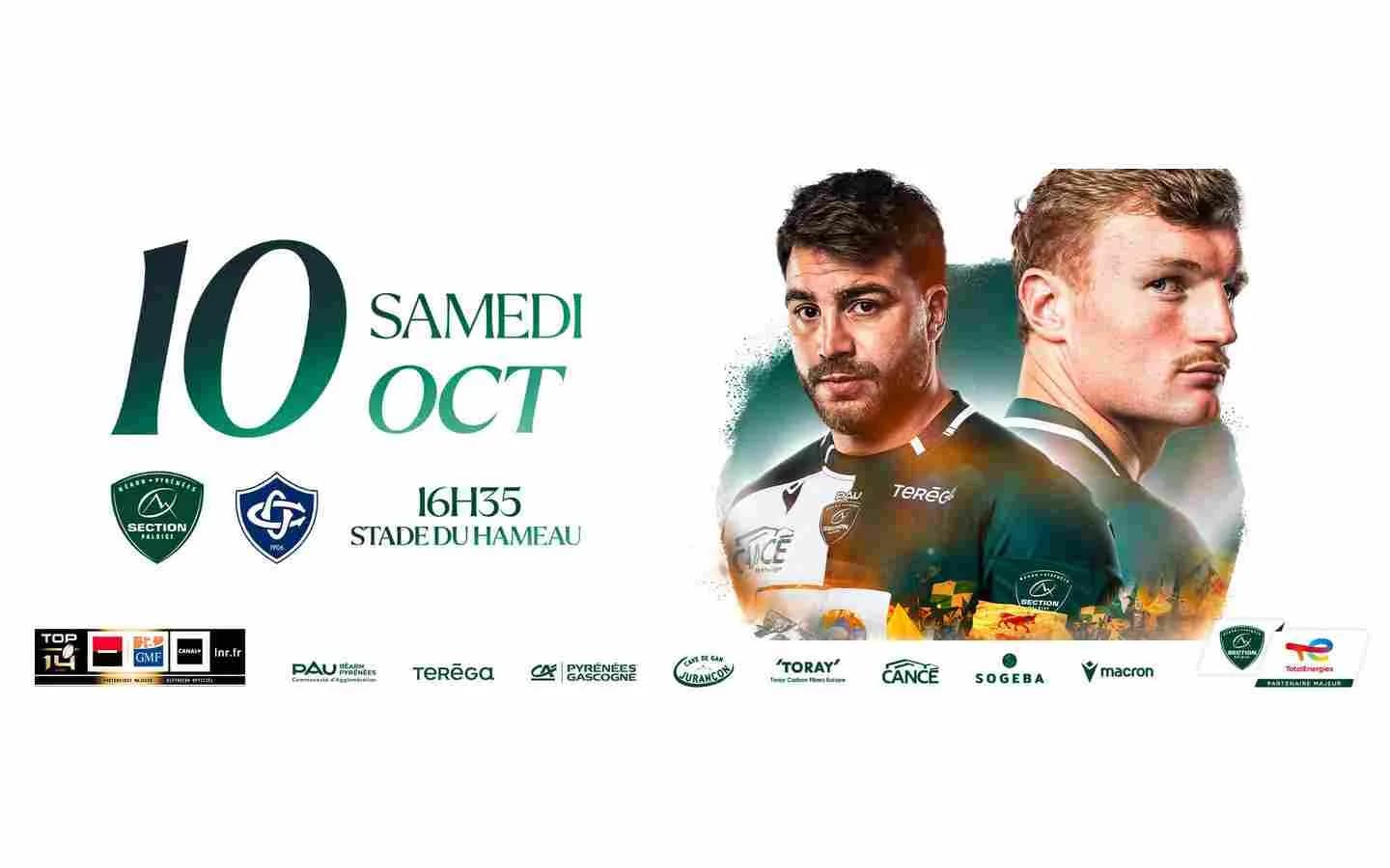 Image 1 : Rugby TOP14 - Section Vs Castres background