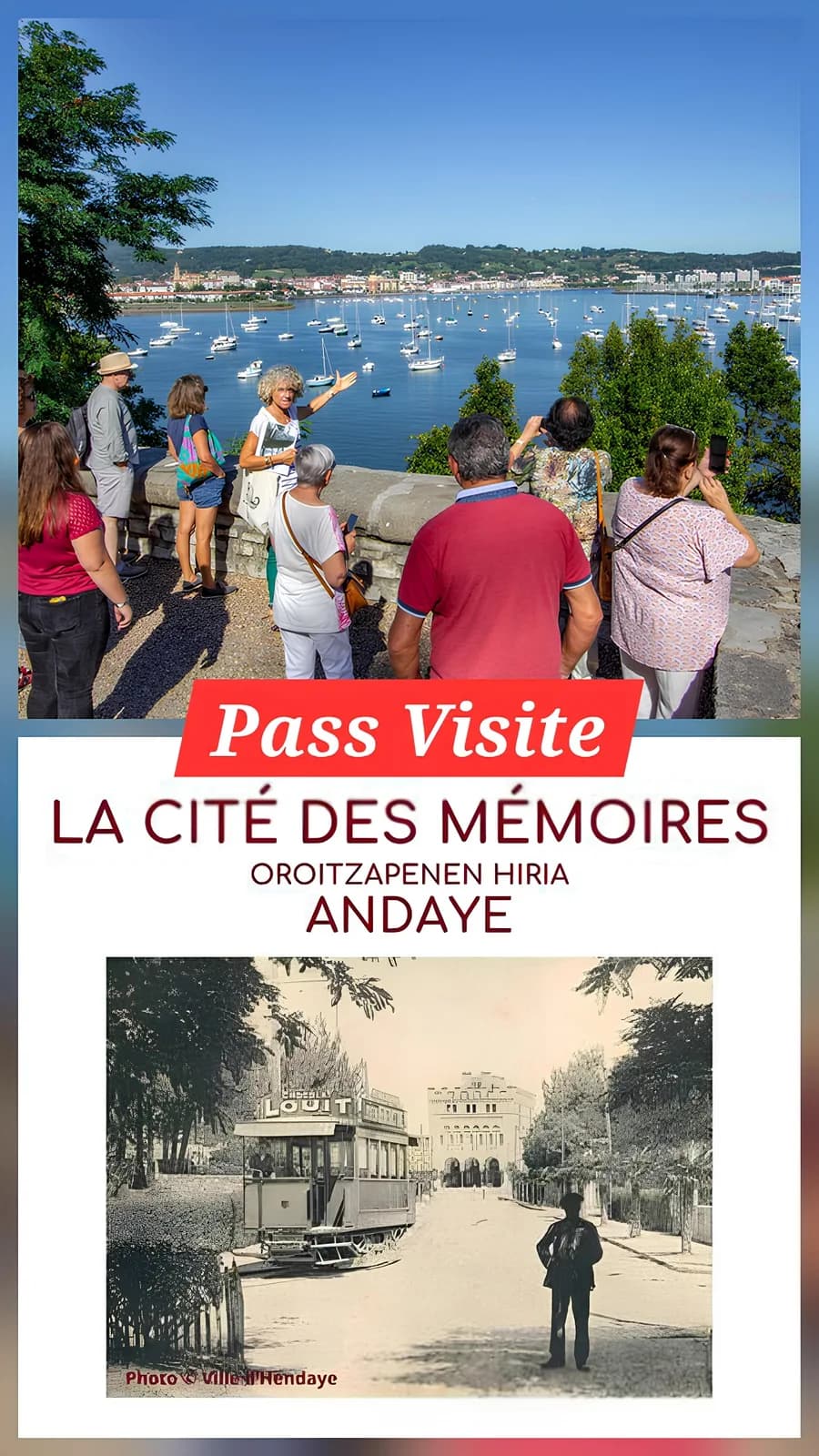 Image 1 : Pass "Visite d'Hendaye "Centre ville" + Cité des Mémoires" background