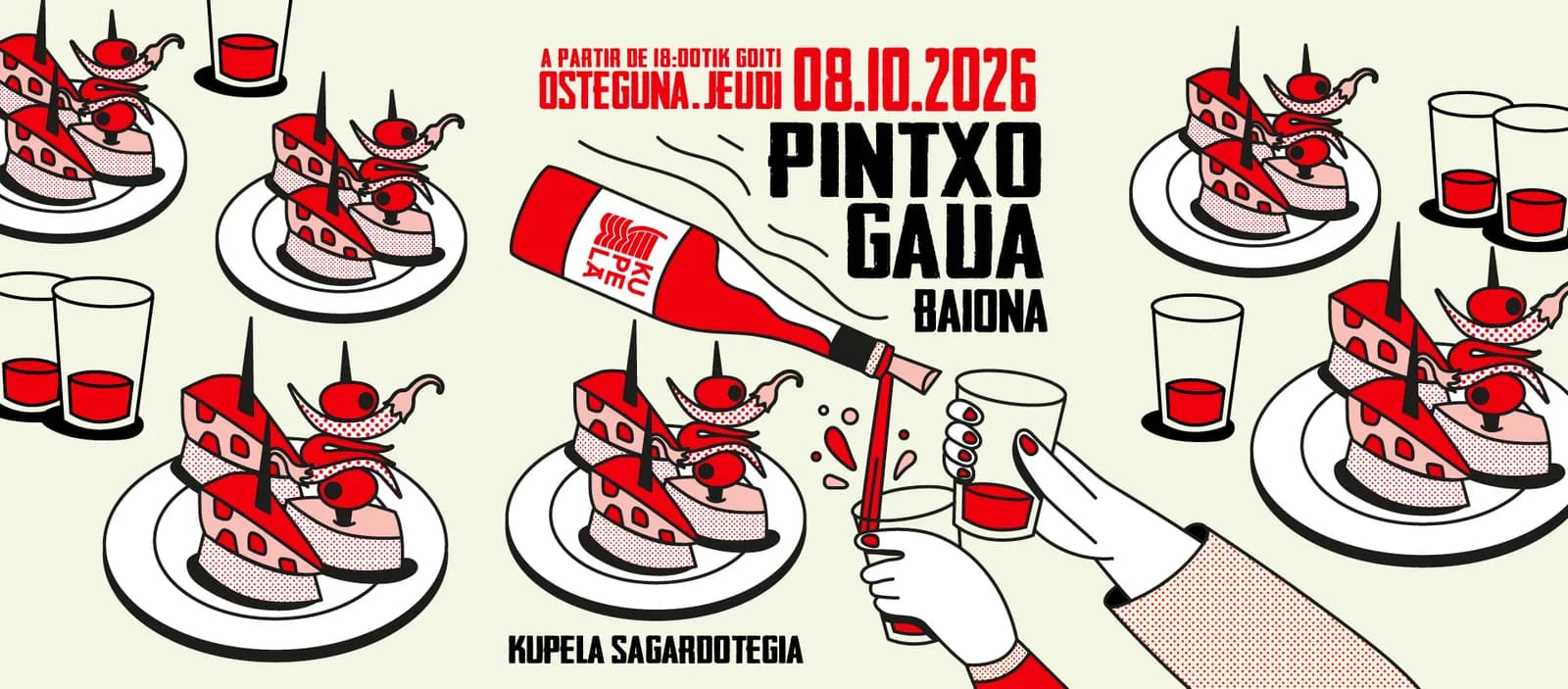 Image 1 : Pintxo gaua - Kupela sagardotegia background