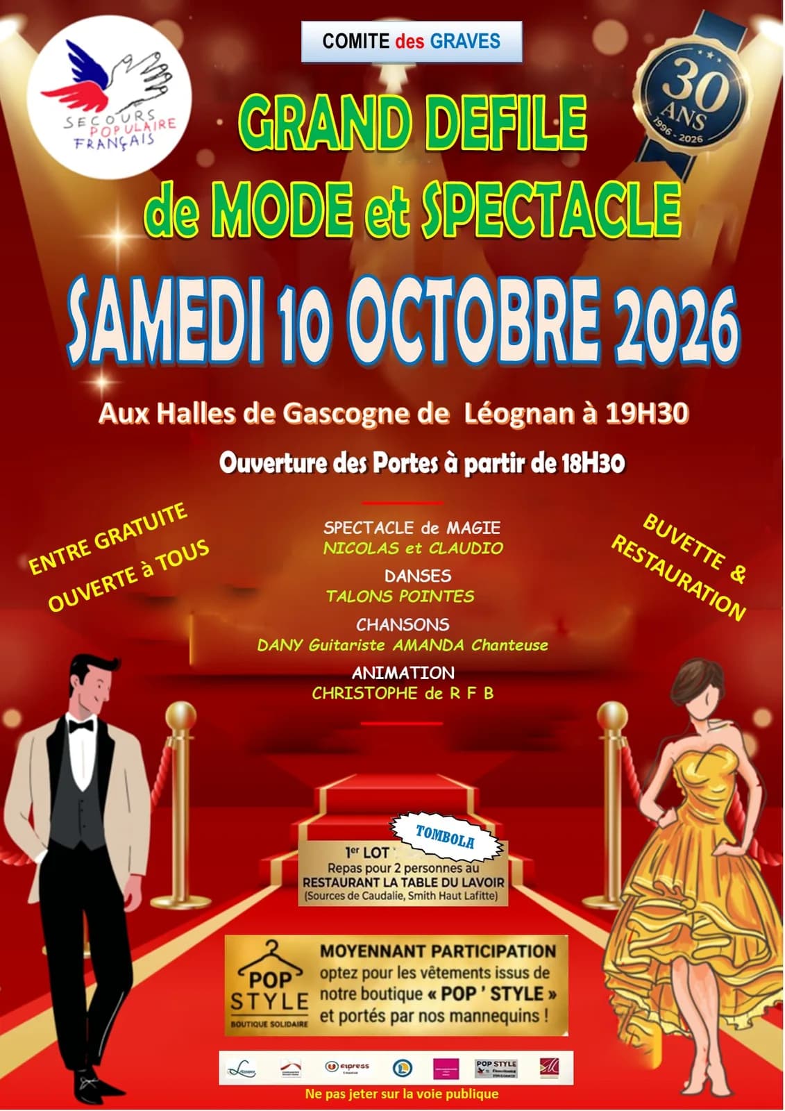 Image 3 : Défilé de mode du Secours Populaire background