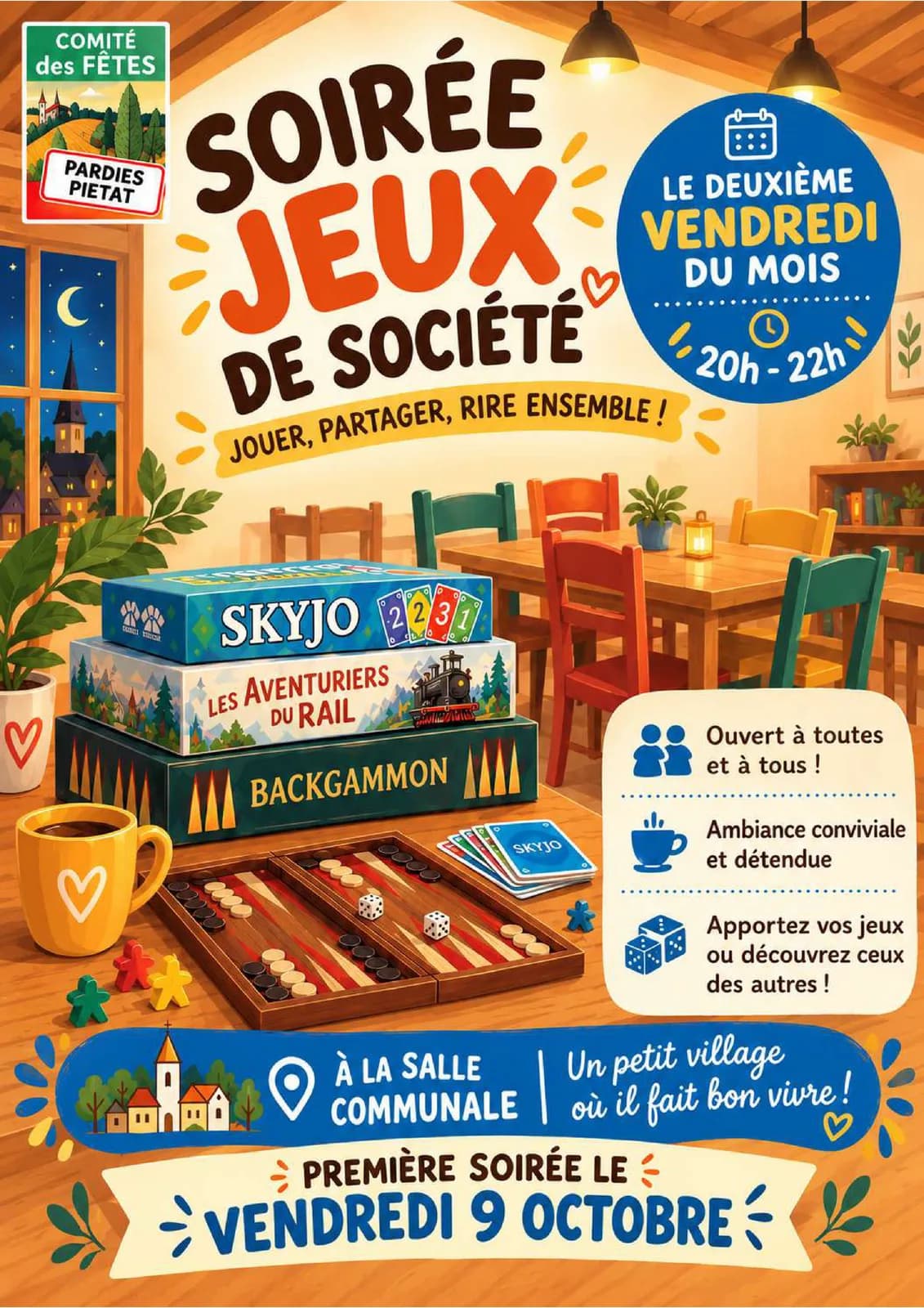 Image 1 : Soirée jeux de société background