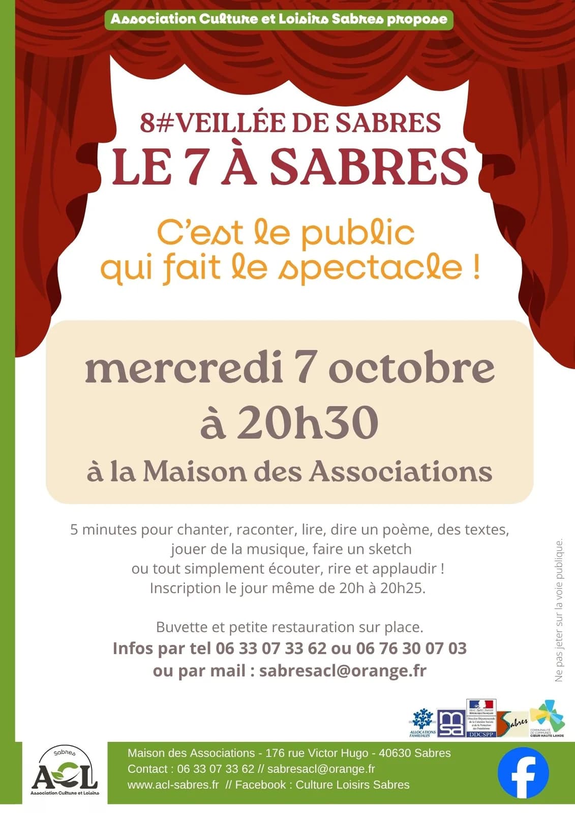 Image 1 : Veillée Le 7 à Sabres background