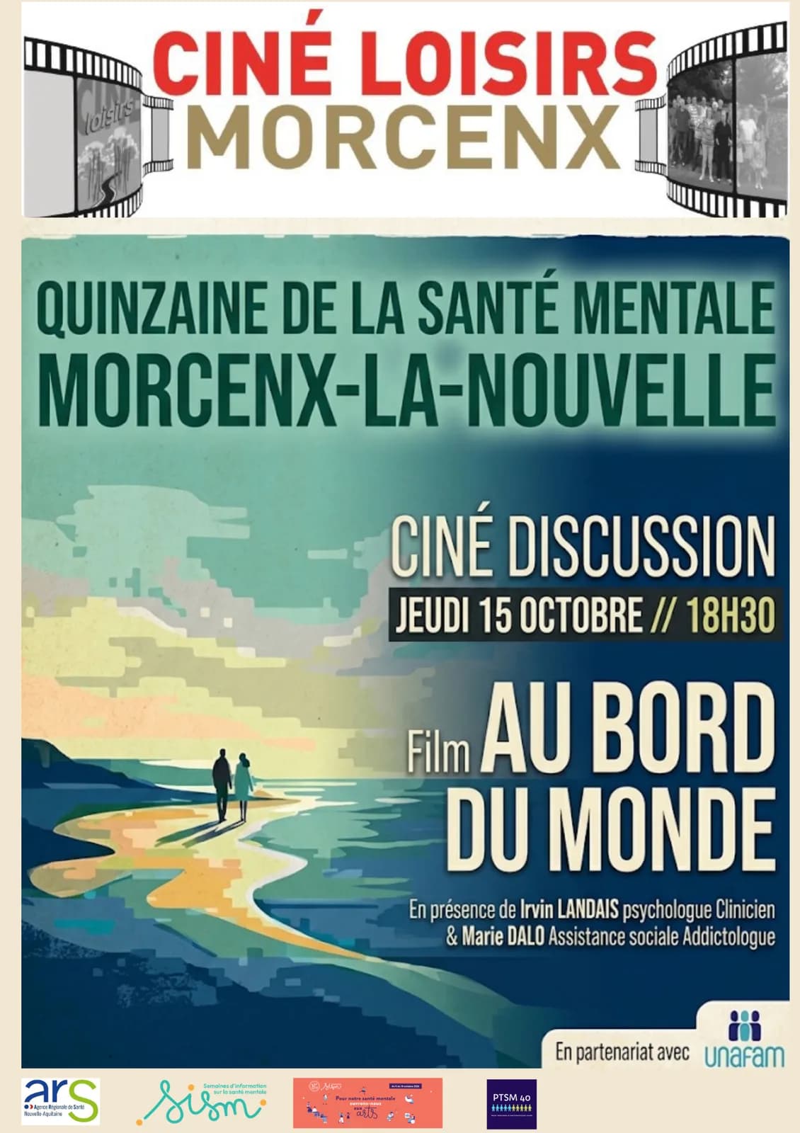 Image 1 : Ciné Discussion - film "Au bord du monde" background