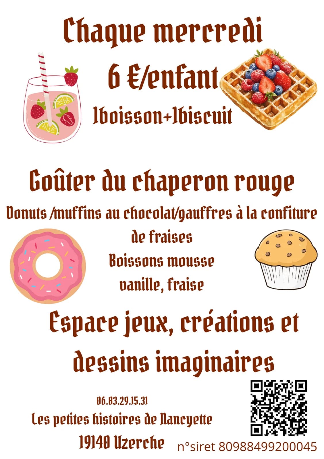 Image 1 : Mercredi après-midi : Goûter du petit chaperon rouge background