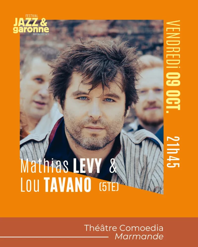 Image 1 : Festival Jazz et Garonne #16 - Concerts Pierre PERCHAUD - Mathias LEVY et Lou TAVANO background