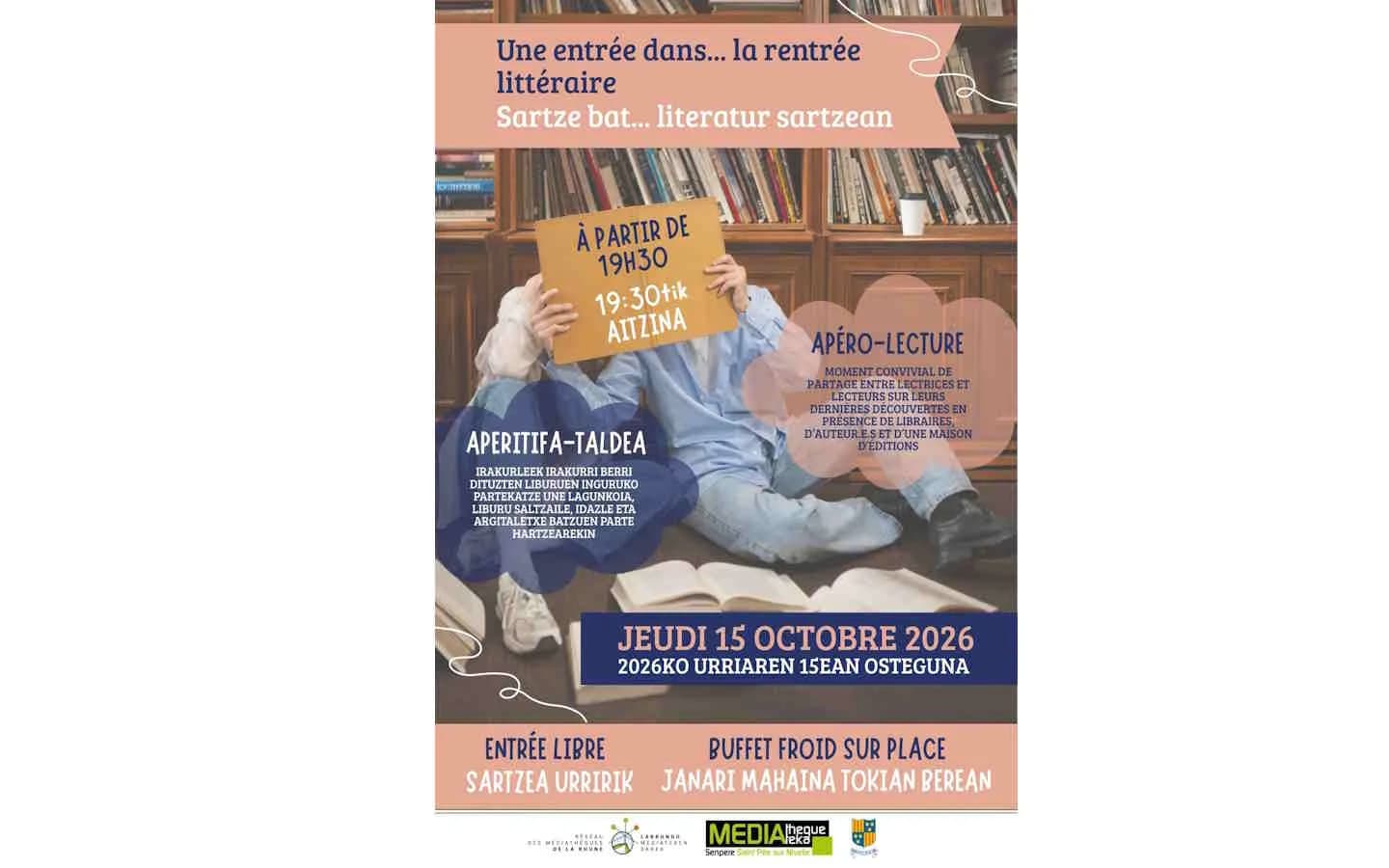 Image 1 : Club apéro-lecture : Une entrée dans ... La rentrée littéraire background