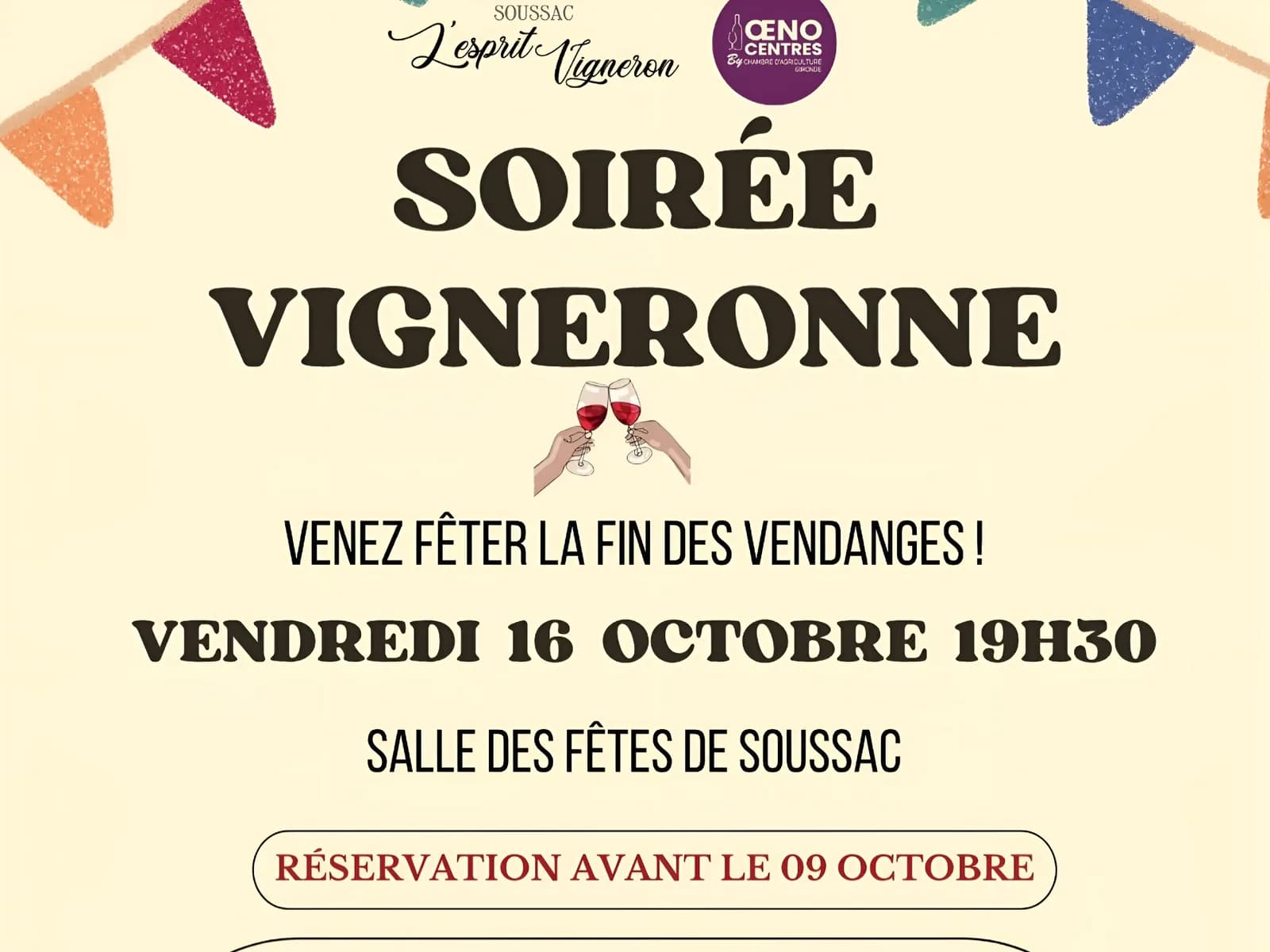 Image 1 : Soirée vigneronne de Soussac background