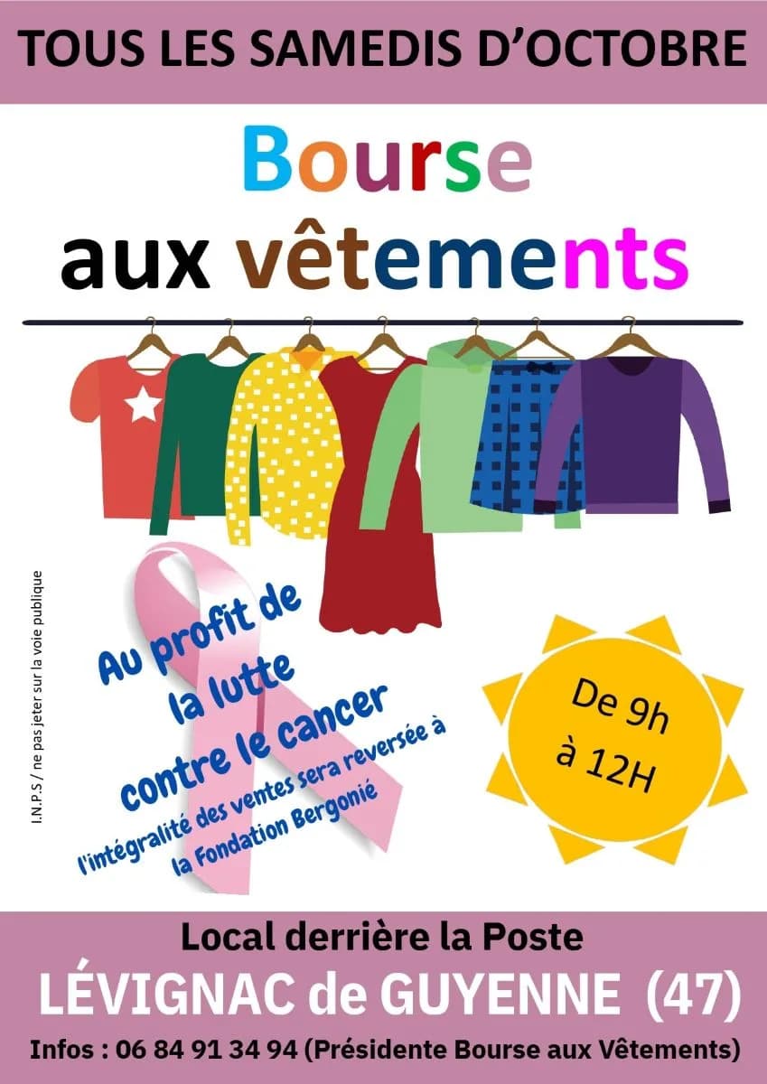 Image 1 : Octobre rose - Bourse aux Vêtements background